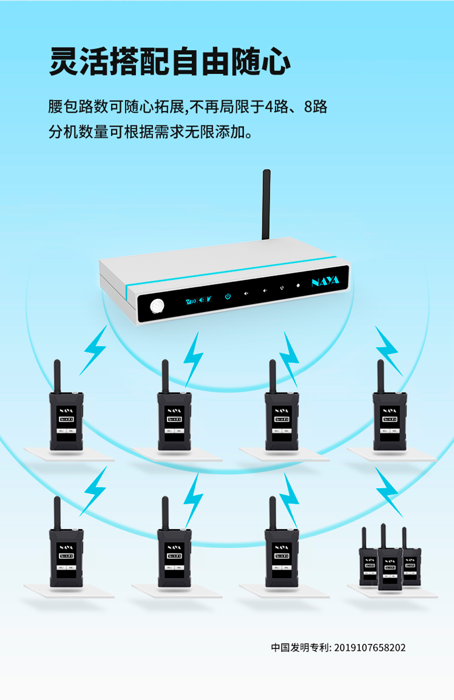 现场影片制作时，导播人员与摄影、灯光及音效人员需要有效的联系，才能完成一部好的制作过程和内容。HDI-BS280内部通话系统，导播拥有一个独立信道，可以随时发出指令，导播人员可以快速的传达信息至摄影人员作最佳的搭配。